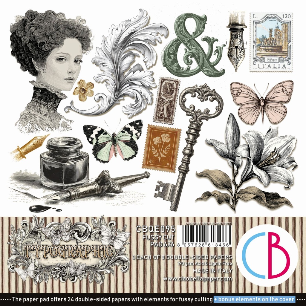 Ciao Bella Paper Typographic Paper Pad Collection