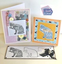 Sweet Dixie Typography Kitty Cat stamp set by Sharon Callis