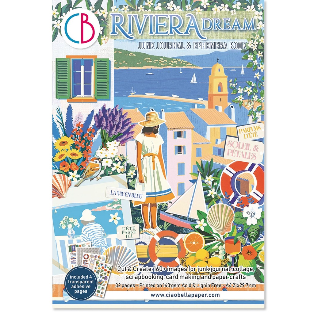 Ciao Bella Paper - Riviera Dream Junk Journal Collection