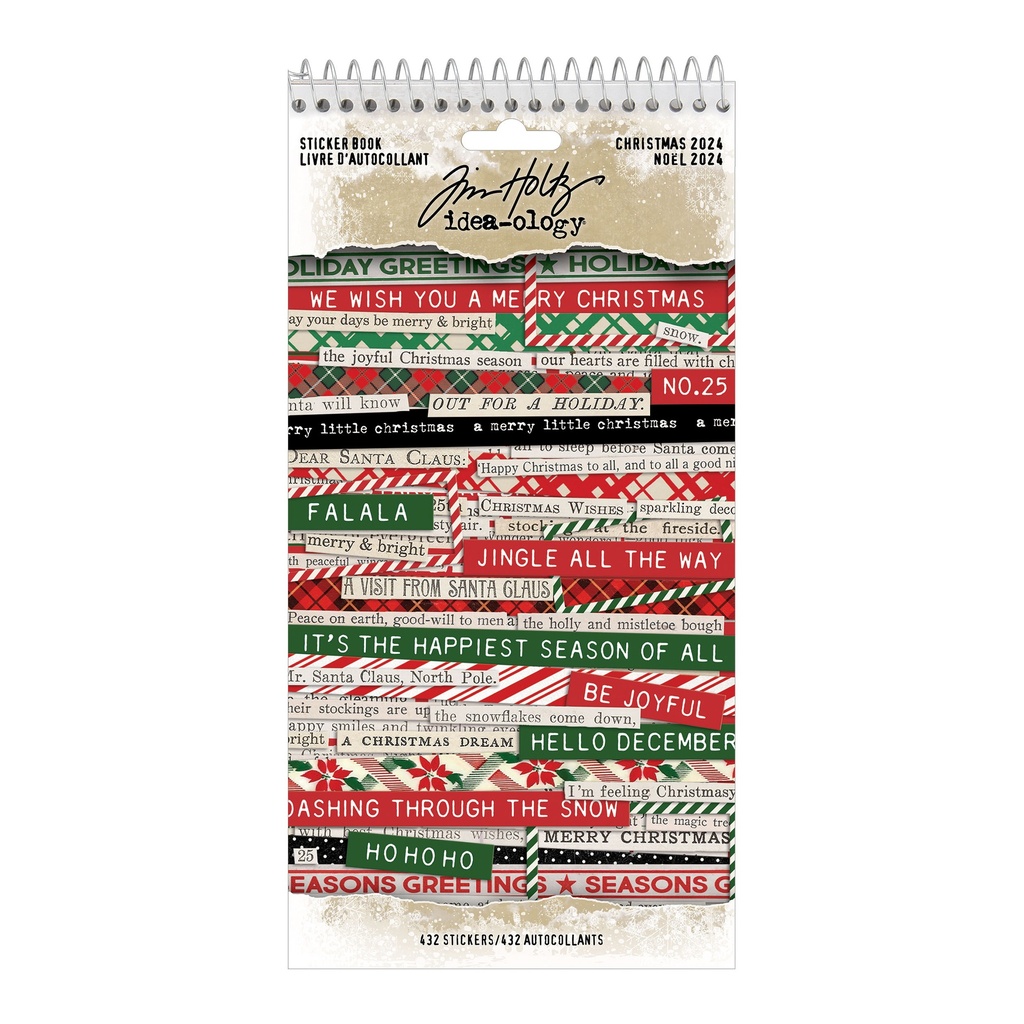 Tim Holtz Idea-ology - Sticker Book (Christmas)