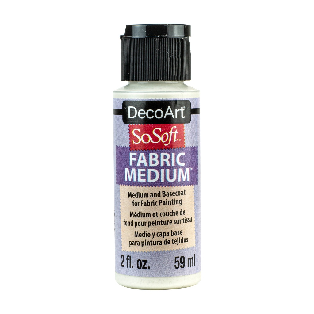 DecoArt SoSoft Transparent Fabric Medium 2oz 
