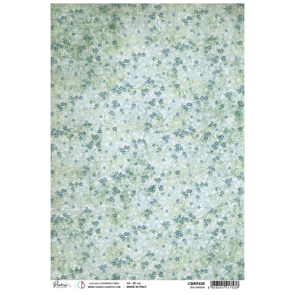 Ciao Bella Paper - Zen Garden A4 rice paper (5 Pack)