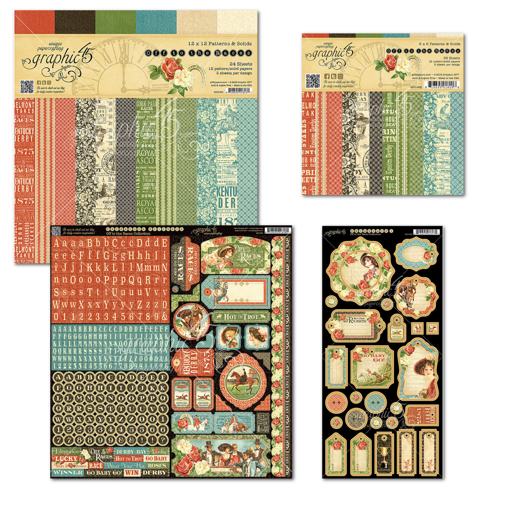 Graphic 45 - Off To The Races Collection