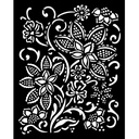 Stamperia - Timeless - Batik Flowers Stencil (20x25cm)