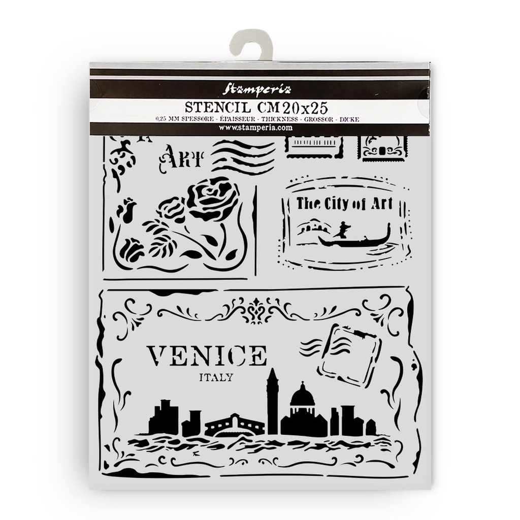 Stamperia - Venice City of Art - Cards Stencil (20x25cm)