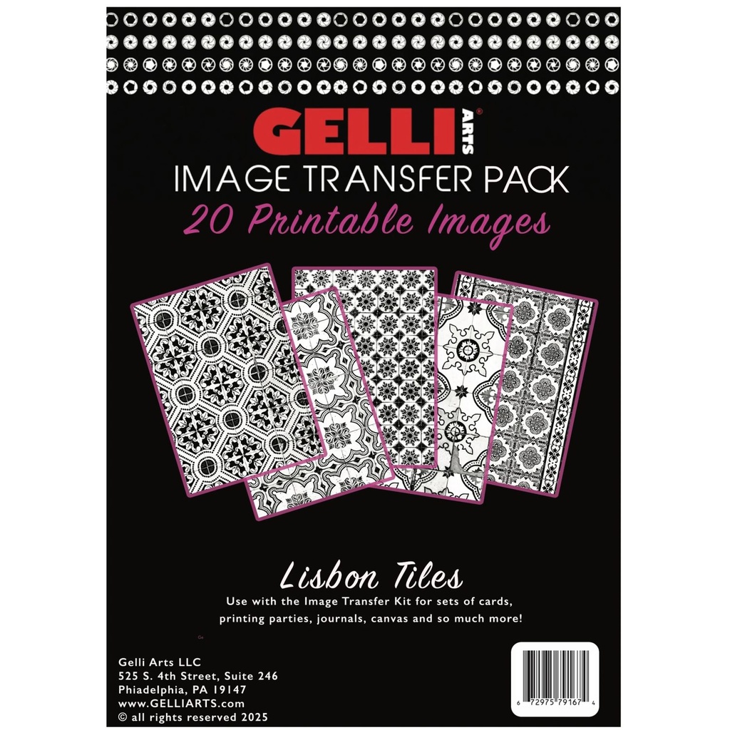 Gelli Arts® Image Transfer Printables - Lisbon Tiles