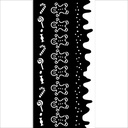 Stamperia - Candy Christmas - Stripes Stencil (12x25cm)  