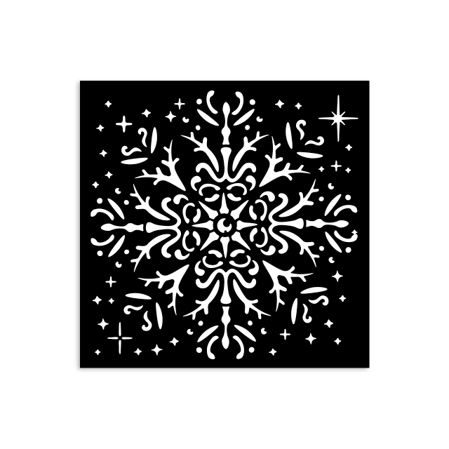 Stamperia - The Owl's House - Snowflake Stencil (12x12cm)