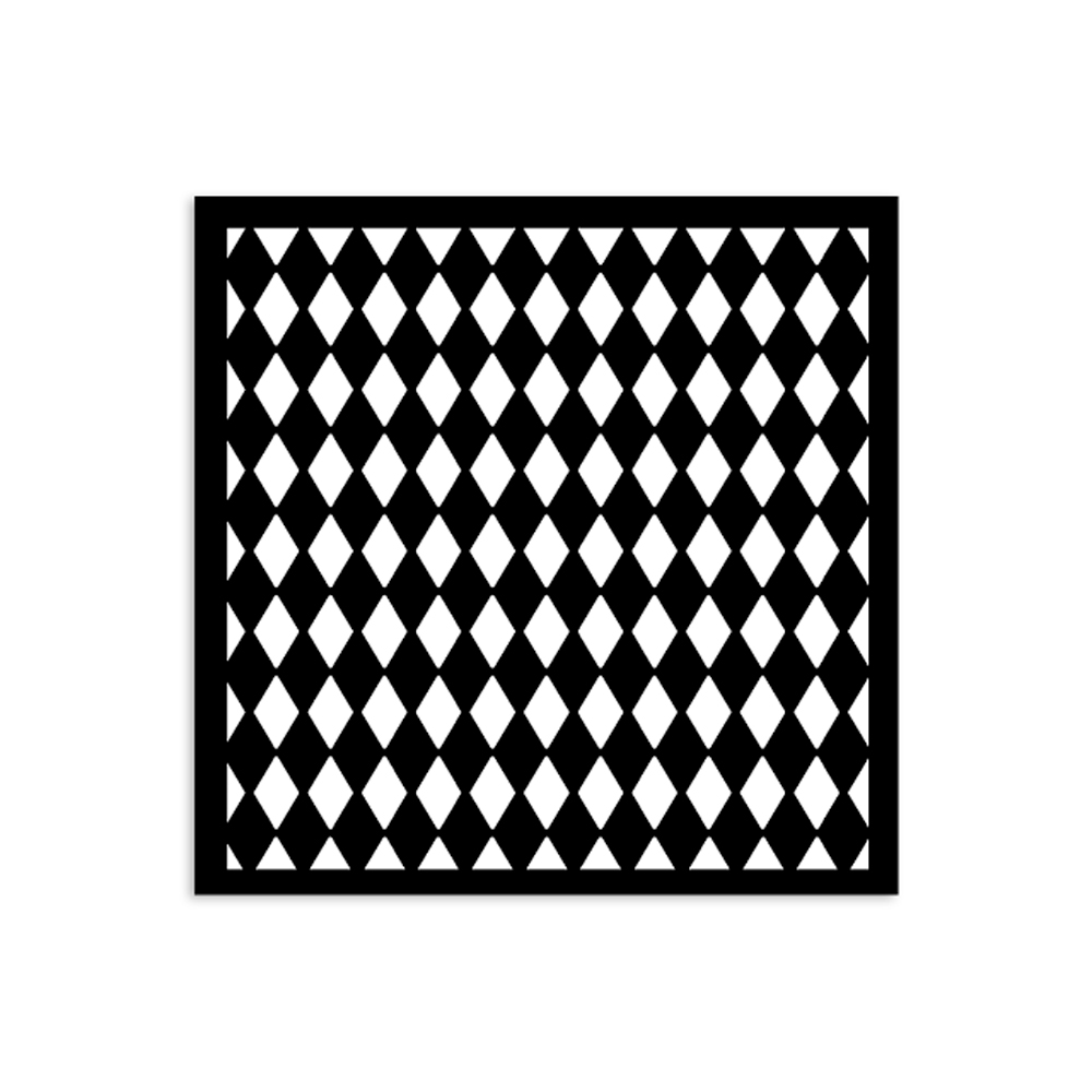 Stamperia -  Alice in Christmas - Rhombus Pattern Stencil (12x12cm)