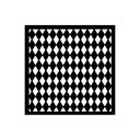 Stamperia -  Alice in Christmas - Rhombus Pattern Stencil (12x12cm)