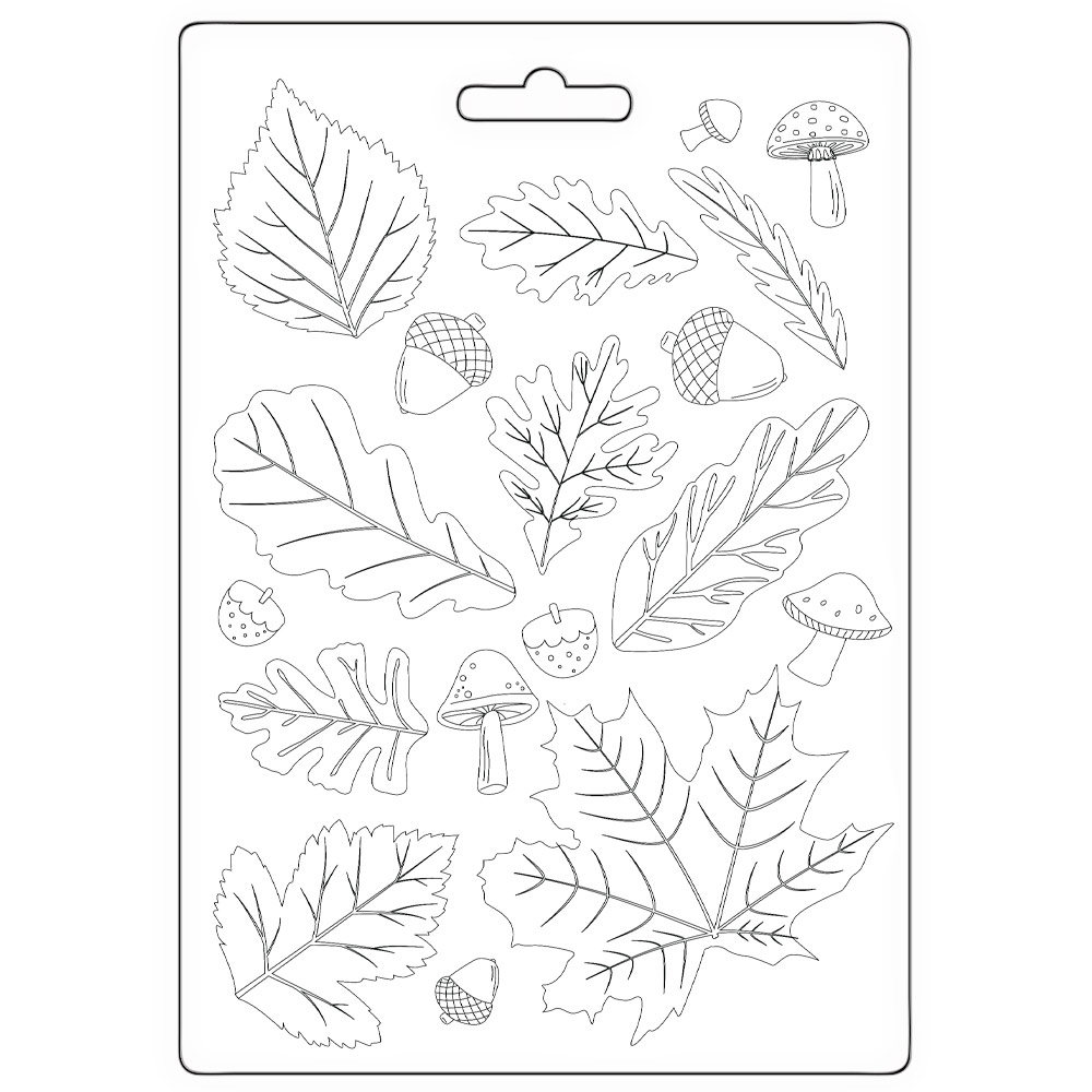 Stamperia - Whispering Woods - A5 Soft Mould - Leaves