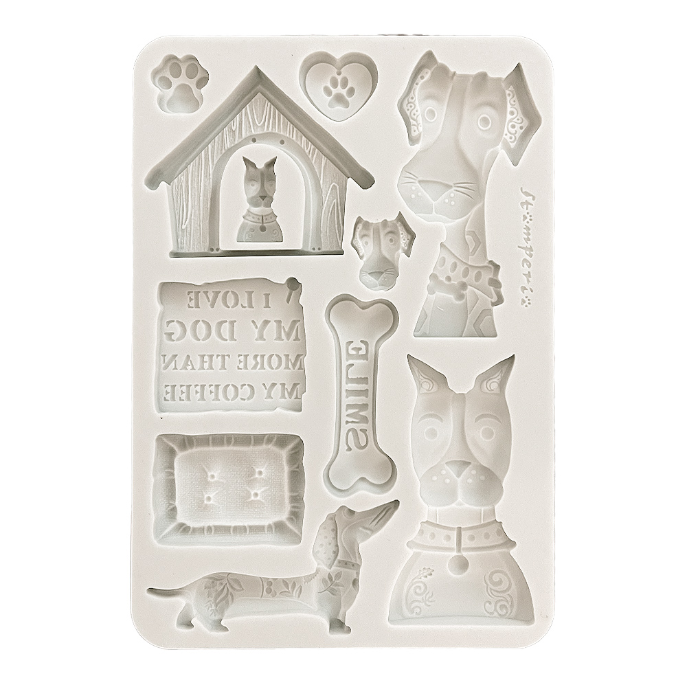 Stamperia - Furry Friends - A5 Silicon Mould - I Love My Dog
