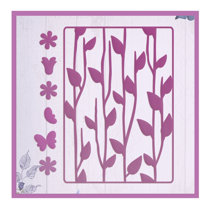 Ultimate Crafts Floral Silhouettes Background Die – Gallery 2