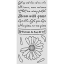 Stamperia - Daisy Art - He Loves Me, He Loves Me Not Stencil (12x25cm)