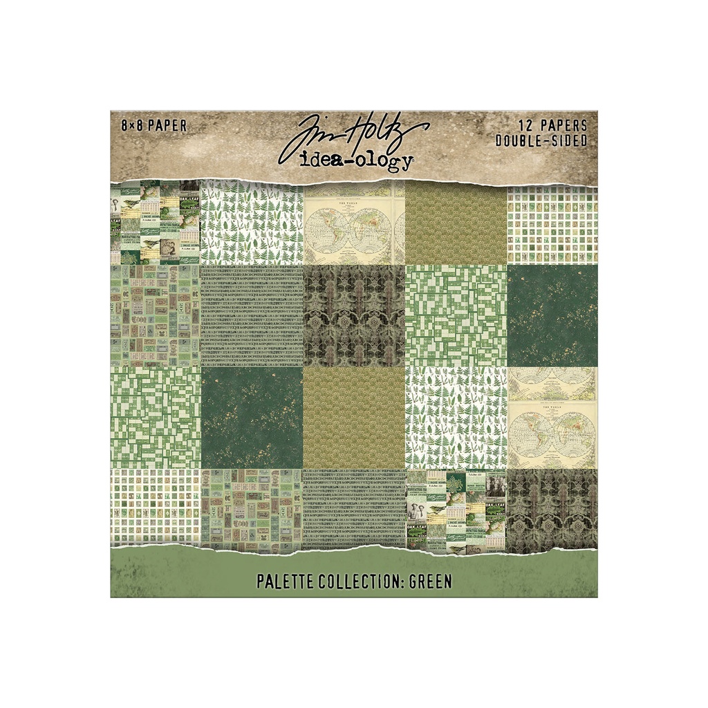 Tim Holtz Idea-ology - Palette Collection: Green (8"x8")
