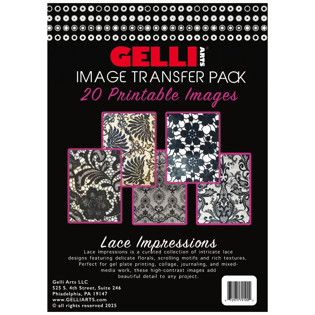 Gelli Arts® Image Transfer Printables - Lace Impressions