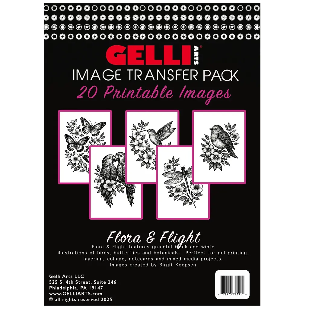Gelli Arts® Image Transfer Printables - Flora & Flight