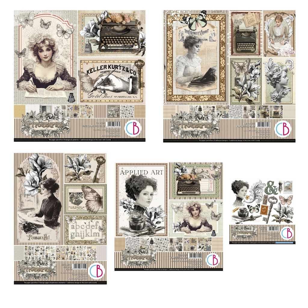 Ciao Bella Paper Typographic Paper Pad Collection