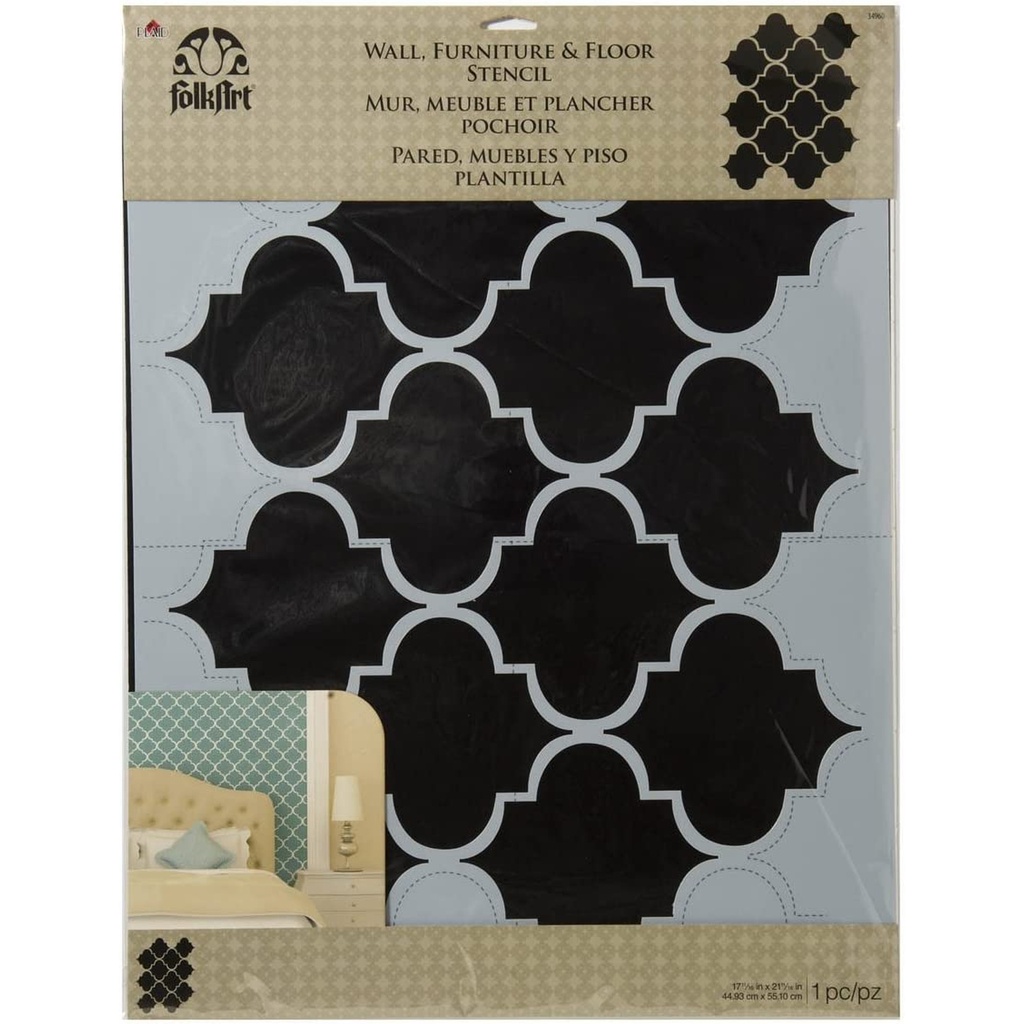 FolkArt Stencil - Trellis Wall