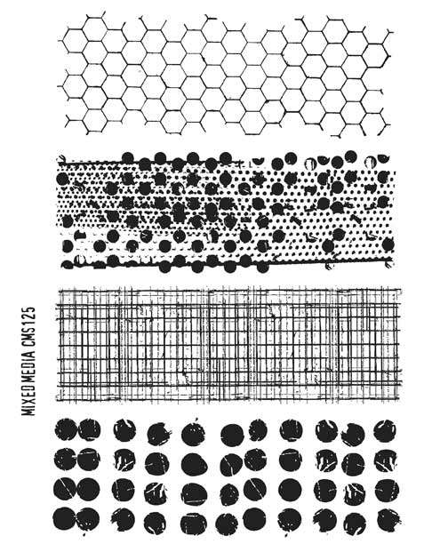 Tim Holtz - Stampers Anonymous Cling Stamps - Mixed Media