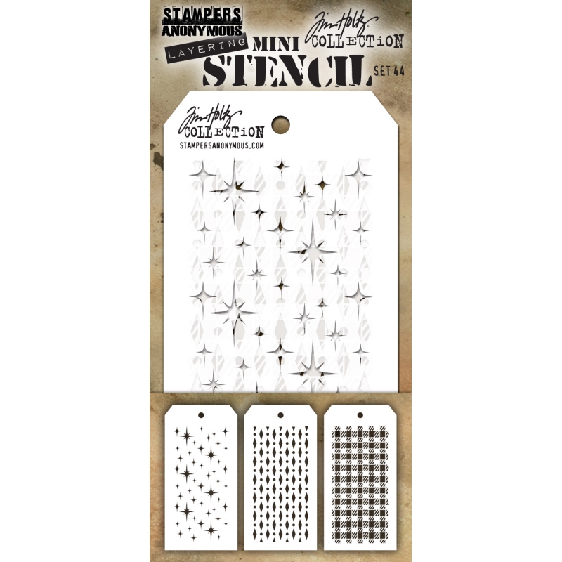 Tim Holtz Mini Layering Stencil Set #44