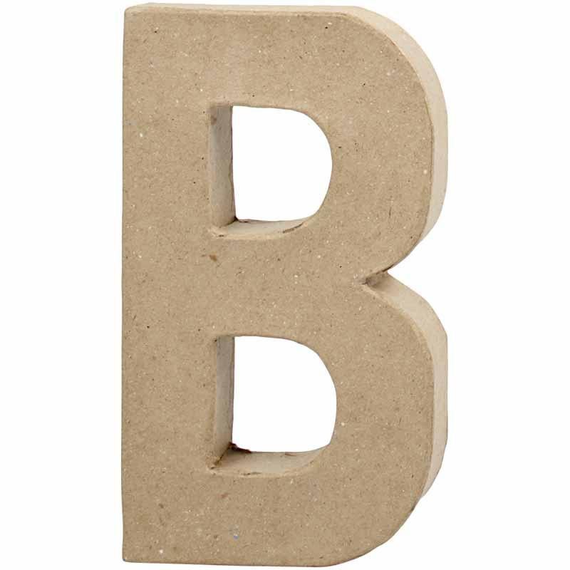 Paper Mache Letter B - 20.5cm