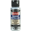 DecoArt SoSoft Metallic Fabric Paint 2oz - Silver Platinum