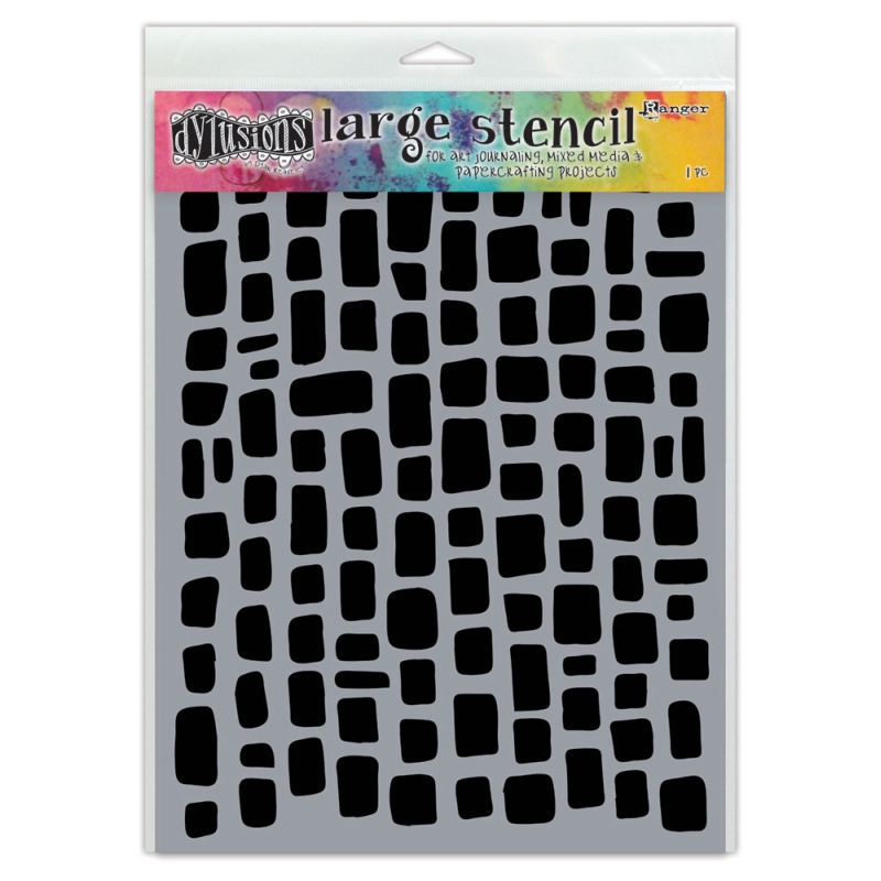 Dylusions Large 9"x12" Stencil - Sugar Lumps