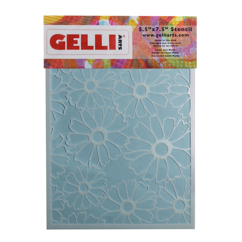 Gelli Arts® Flower Stencil (5"x7" plate)