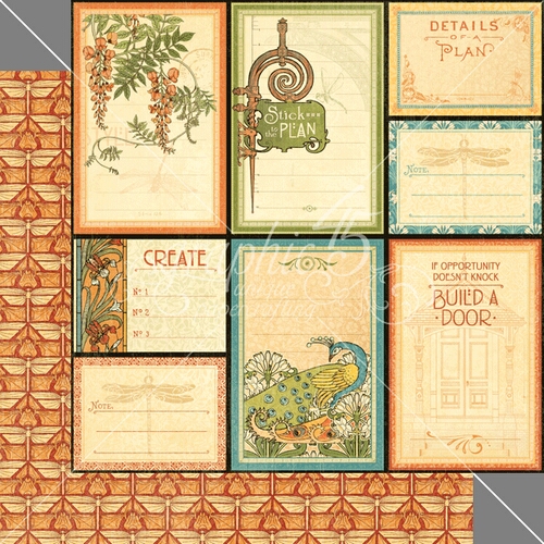 Graphic 45 - Artisan Style - Attention to Detail 12"x12" Paper (x10 sheets)