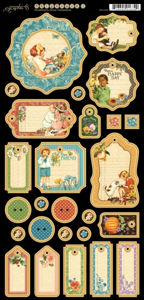 Graphic 45 - Children's Hour Chipboard