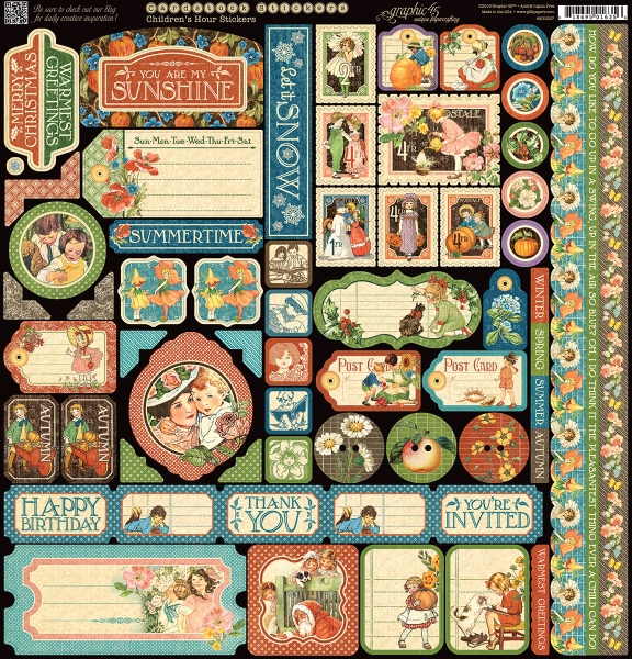 Graphic 45 - Children's Hour 12"x12" Sticker