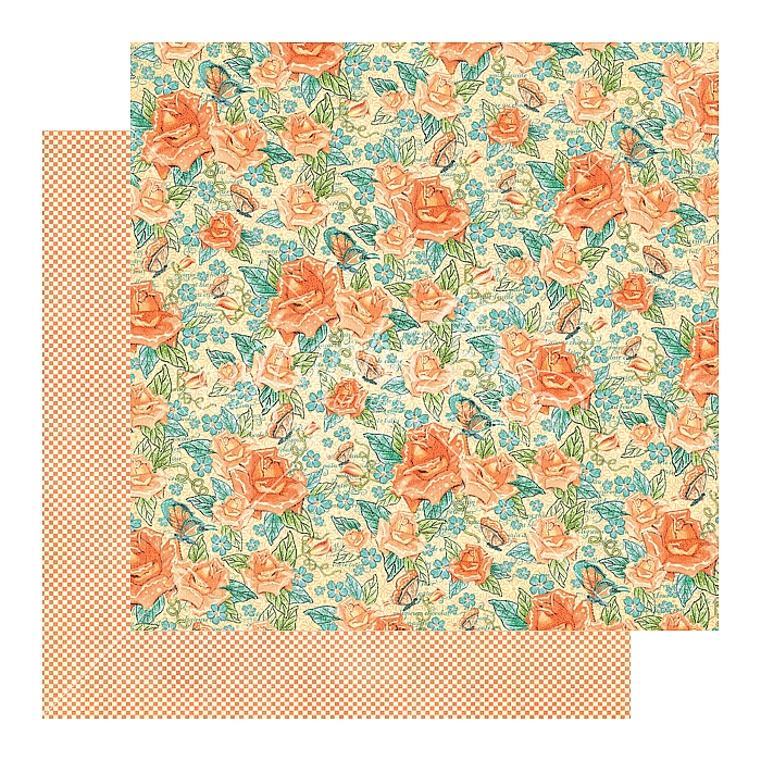Graphic 45 - Cafe Parisian - Floral Souffle 12"x12" Paper (x10 Sheets)