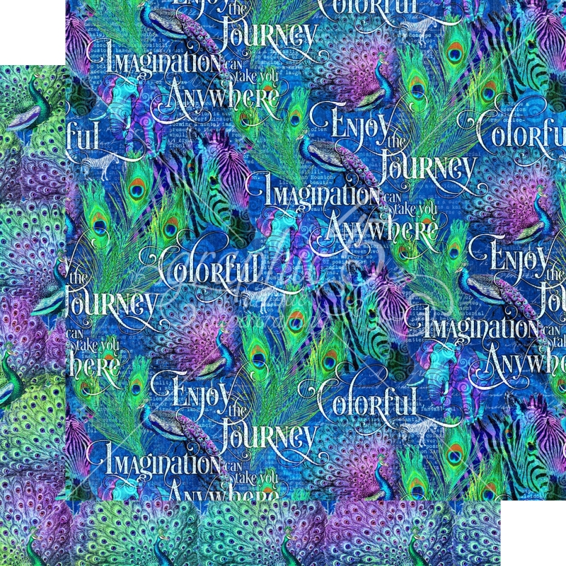 Graphic 45 - Kaleidoscope - Joy in the Journey 12"x12" Paper (x5 Sheets)