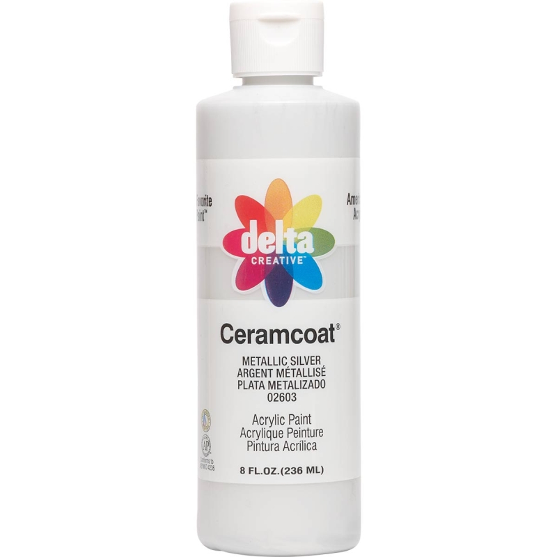 Delta Ceramcoat - Metallic Silver (8oz)