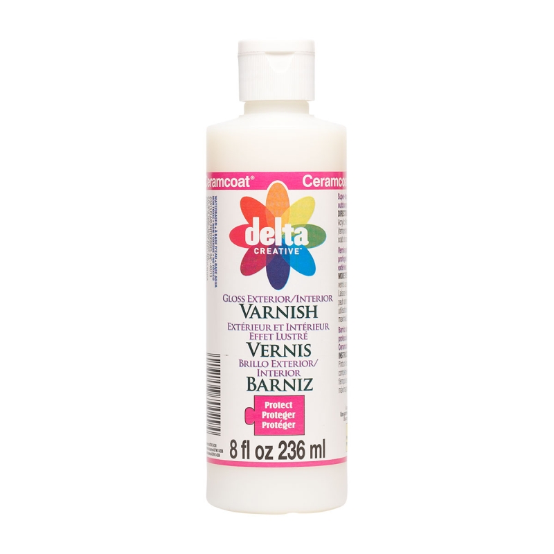 Delta Ceramcoat - Exterior/Interior Clear Gloss Varnish (8oz)