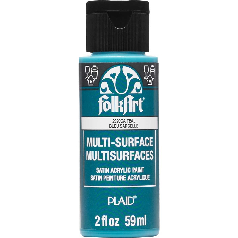 FolkArt Multi-Surface Satin - Teal (2oz)