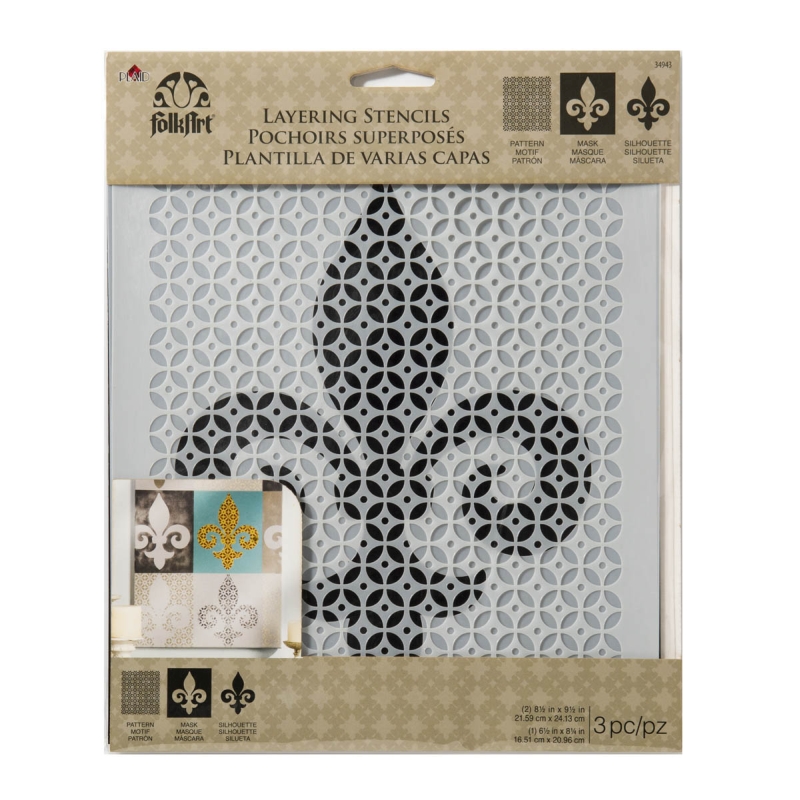 FolkArt Home Décor - Fleur De Lis Stencil 