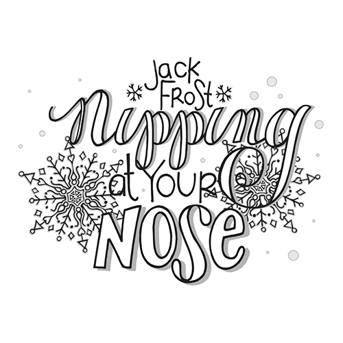 Spellbinders Jack Frost Rubber Stamp