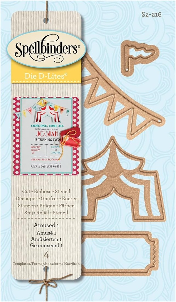 Spellbinders Die D-Lites - Amused #1