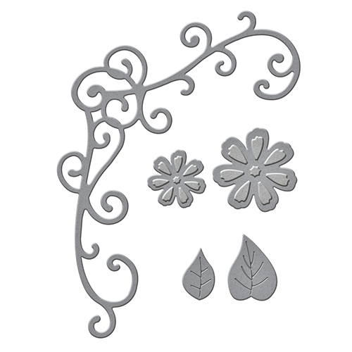 Spellbinders Die D-Lites - Flower and Vine