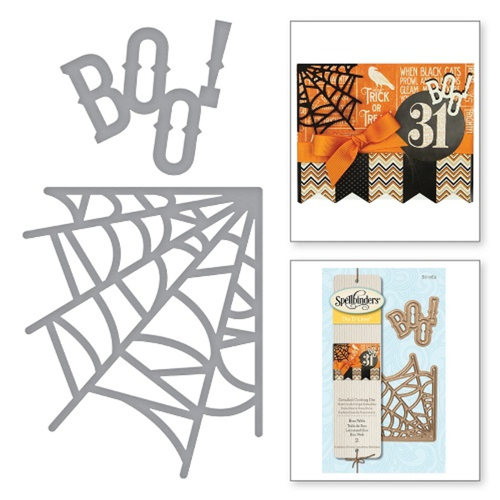 Spellbinders Die D-Lites - Boo Web