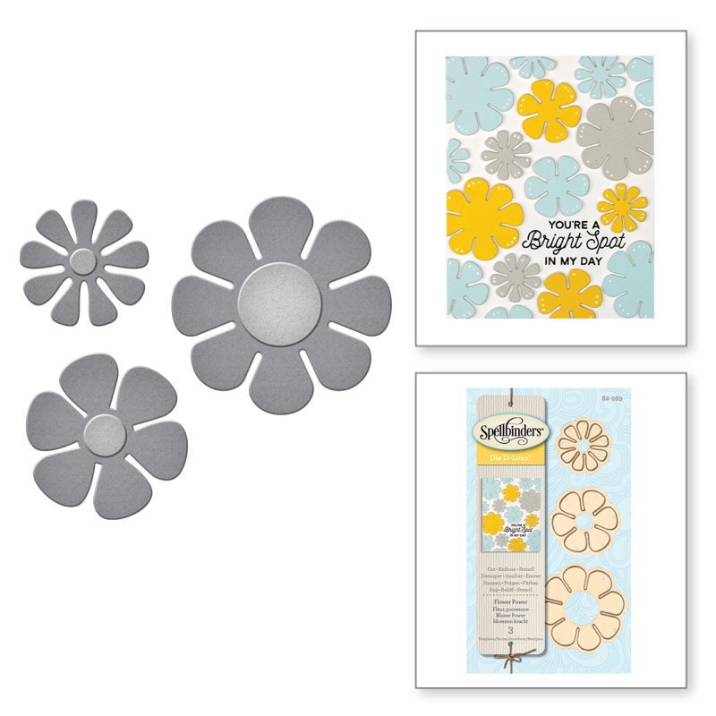 Spellbinders Die D-Lites - Flower Power 