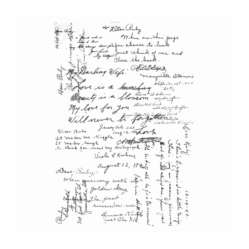 Spellbinders Dear Ruby Rubber Stamp