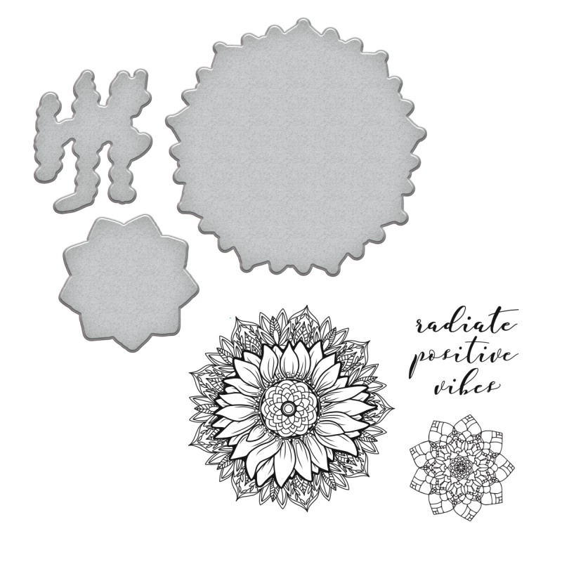 Spellbinders Stamp & Die Set - Sunflower