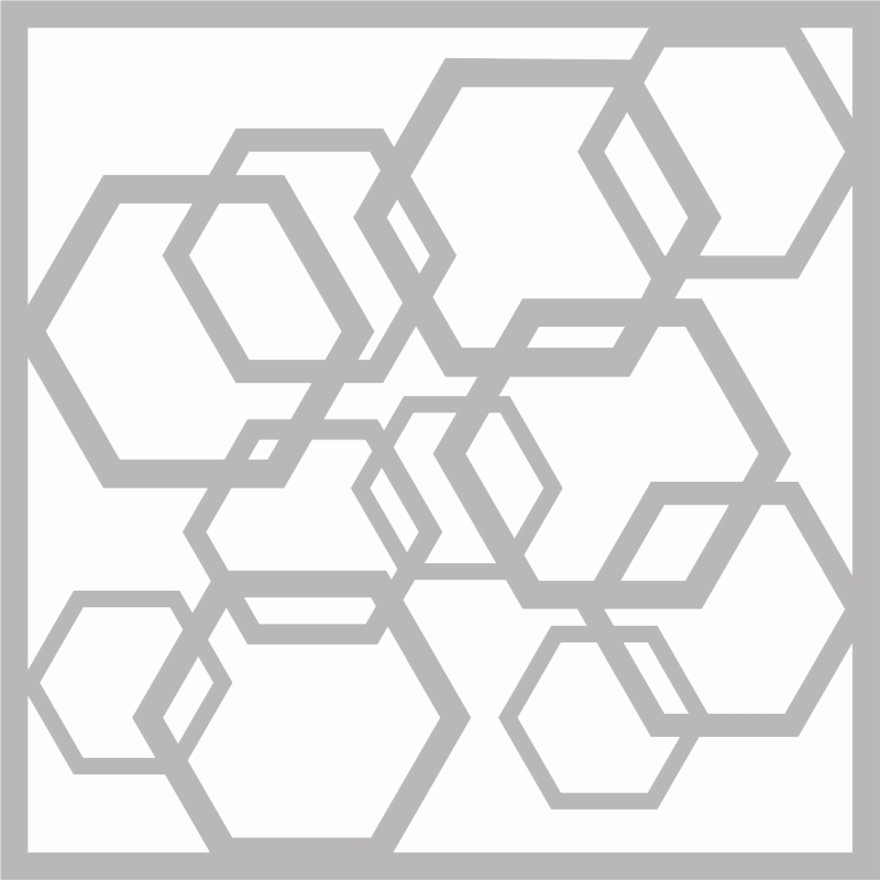 Sharon Callis Hex Mesh 6"x6" Stencil