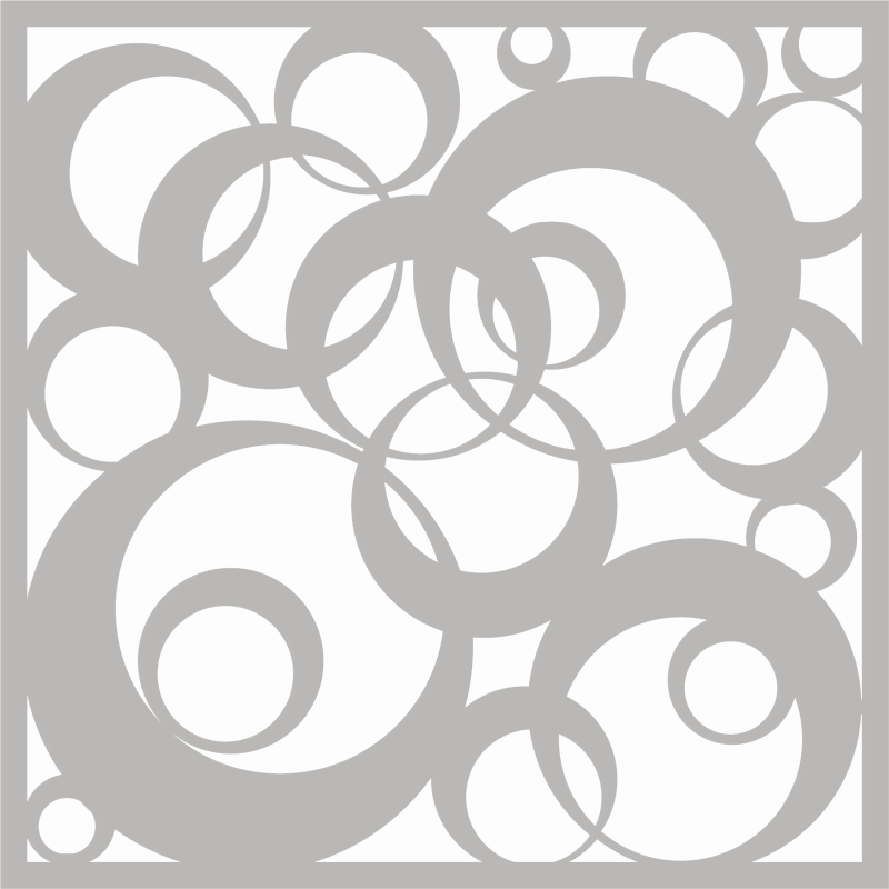 Sharon Callis Retro Bubbles 6"x6" Stencil