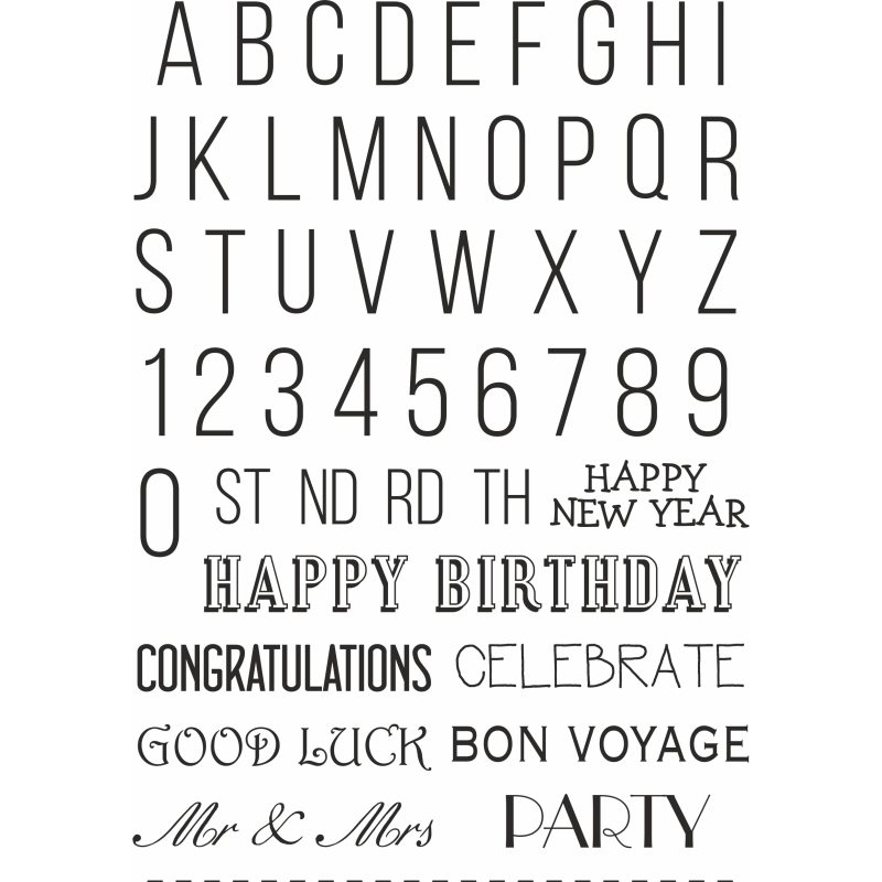 Sweet Dixie Bunting Alphabet stamp set by Sharon Callis