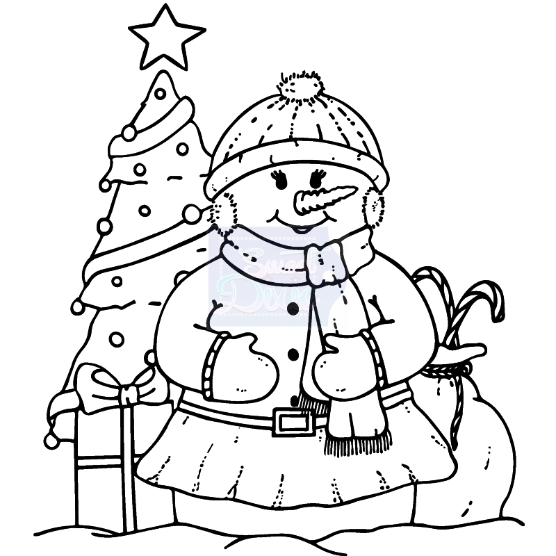 Sweet Dixie Mrs Snowy stamp set by Sharon Callis