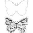 Sweet Dixie Typography Flutterby stamp set by Sharon Callis